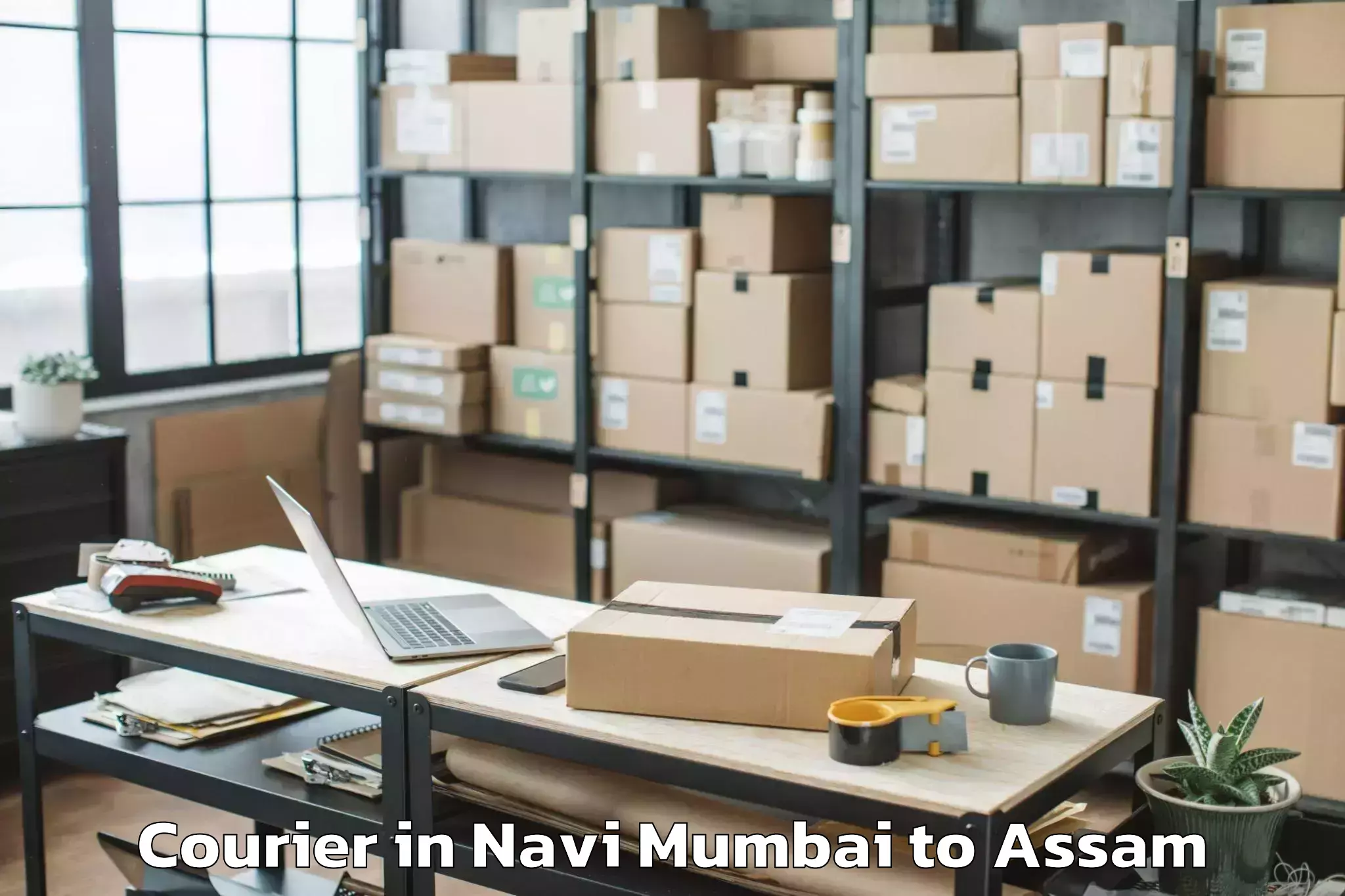 Professional Navi Mumbai to Sarthebari Courier